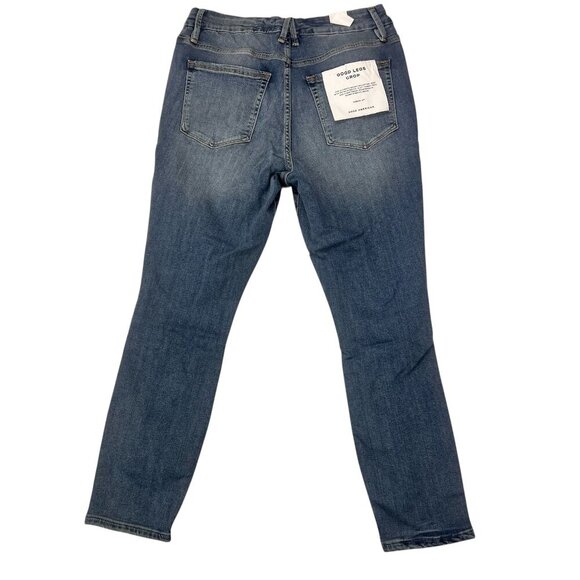 NTW Good American Good Legs Crop Skinny Distressed Size 14/32 - Picture 2 of 7